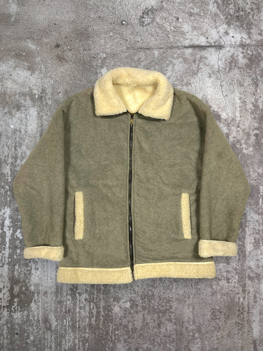 1990s SOFT TEDDY SHERPA JACKET - MADE IN U.K.