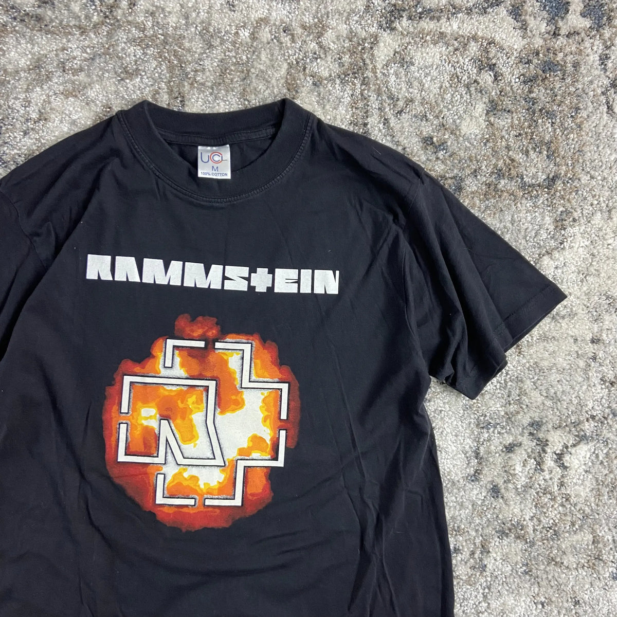 2000s RAMMSTEIN FLAMED LOGO TEE