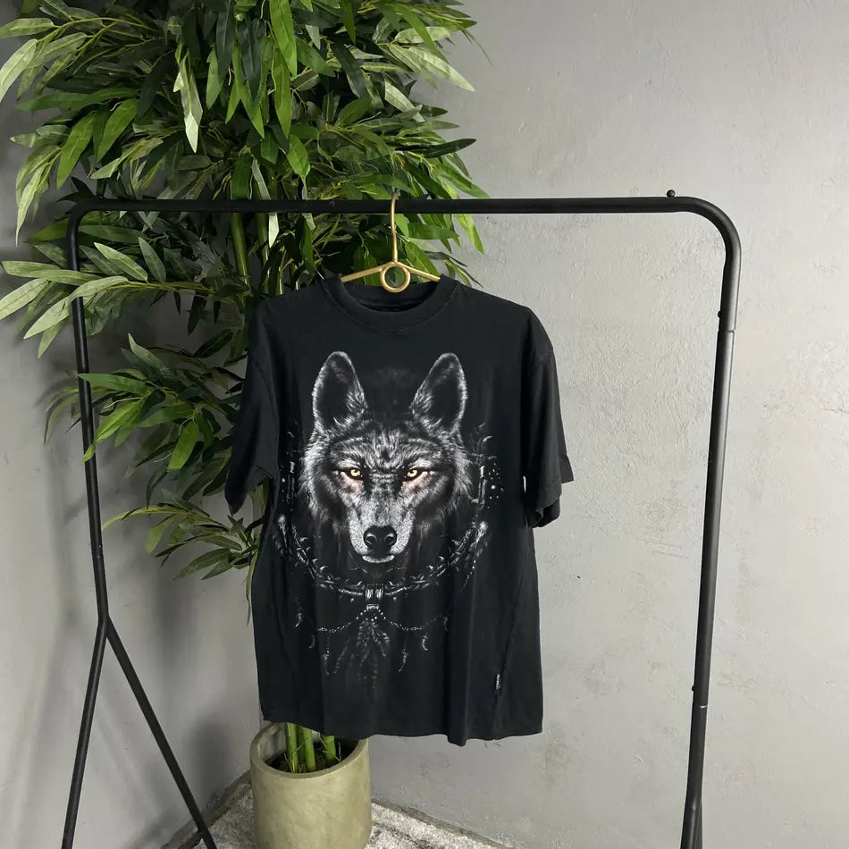 SPIRAL "WOLF HOWLING AT THE MOON" TEE 2000s