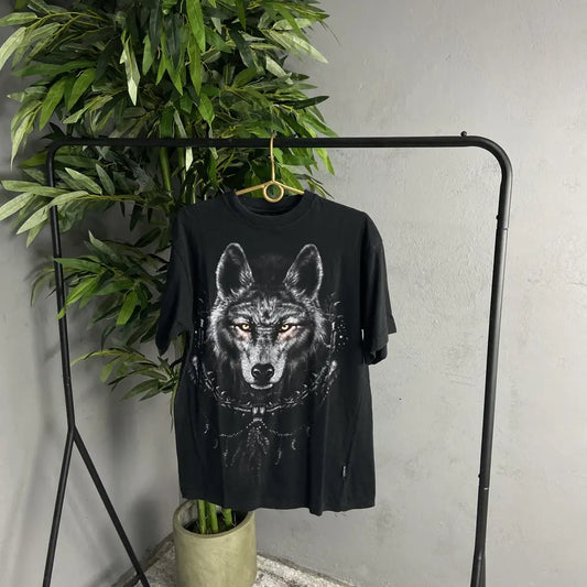 SPIRAL "WOLF HOWLING AT THE MOON" TEE 2000s