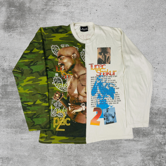 2PAC AMARU SHAKUR PATCHWORK LONGSLEEVE 1990s