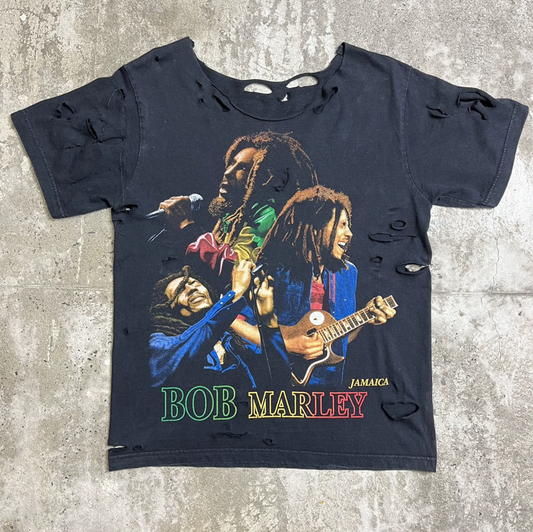 DISTRESSED BOB MARLEY RASTAFARIAN TEE 1990s
