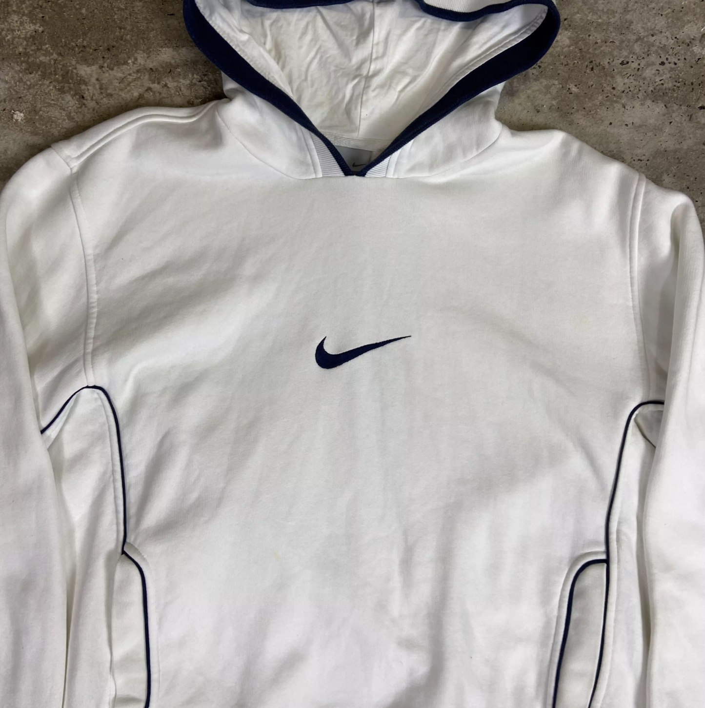 1990s NIKE CENTER SWOOSH REVERSE WAVE HOODIE
