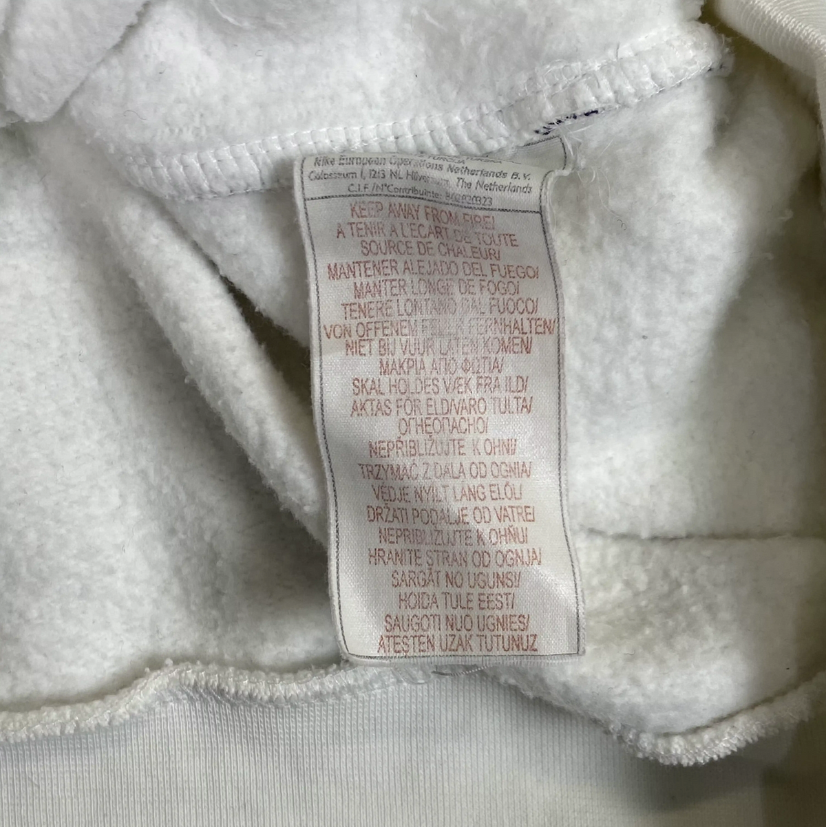 1990s NIKE CENTER SWOOSH REVERSE WAVE HOODIE