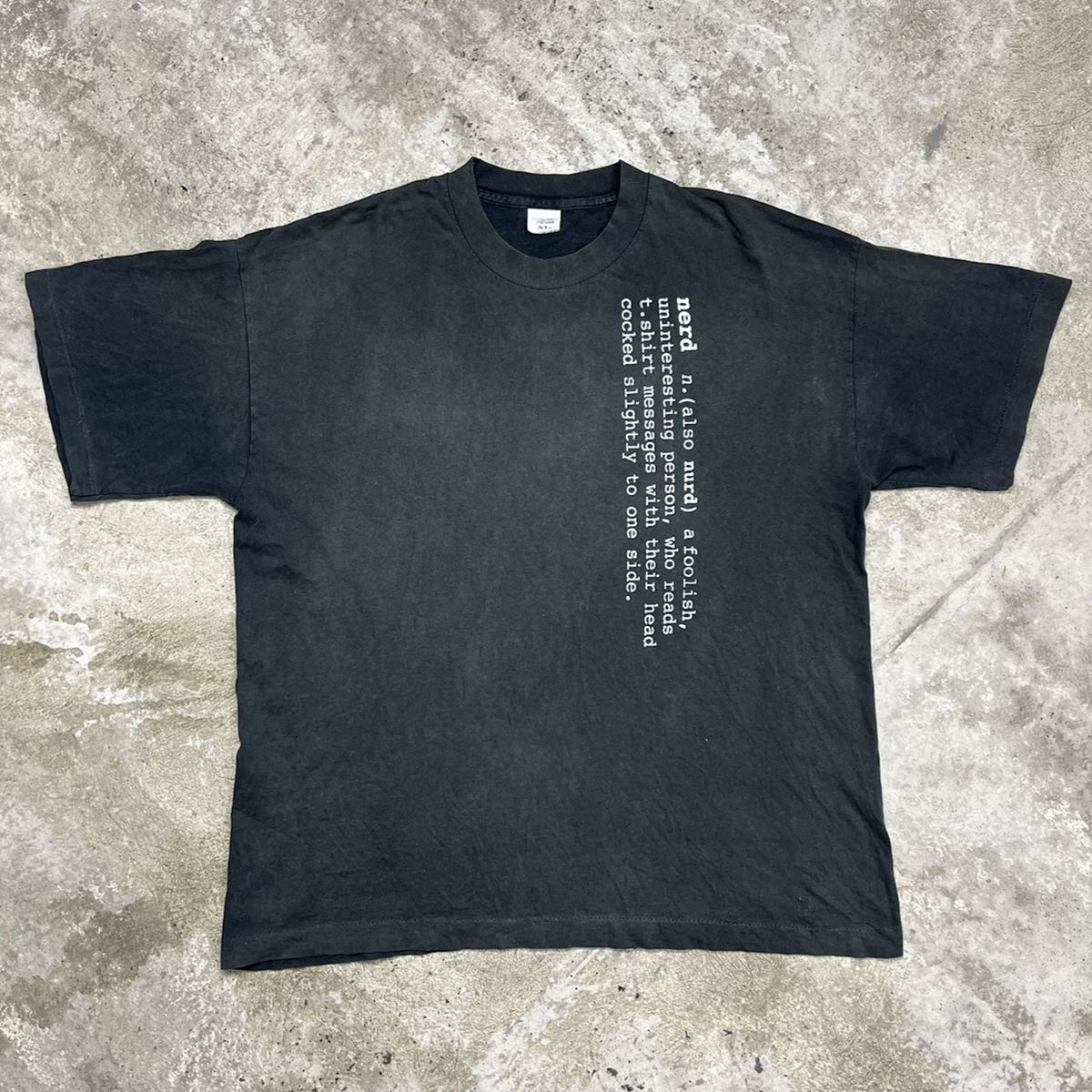 1990s "NERD" SUNFADED SINGLE STITCHED TEE