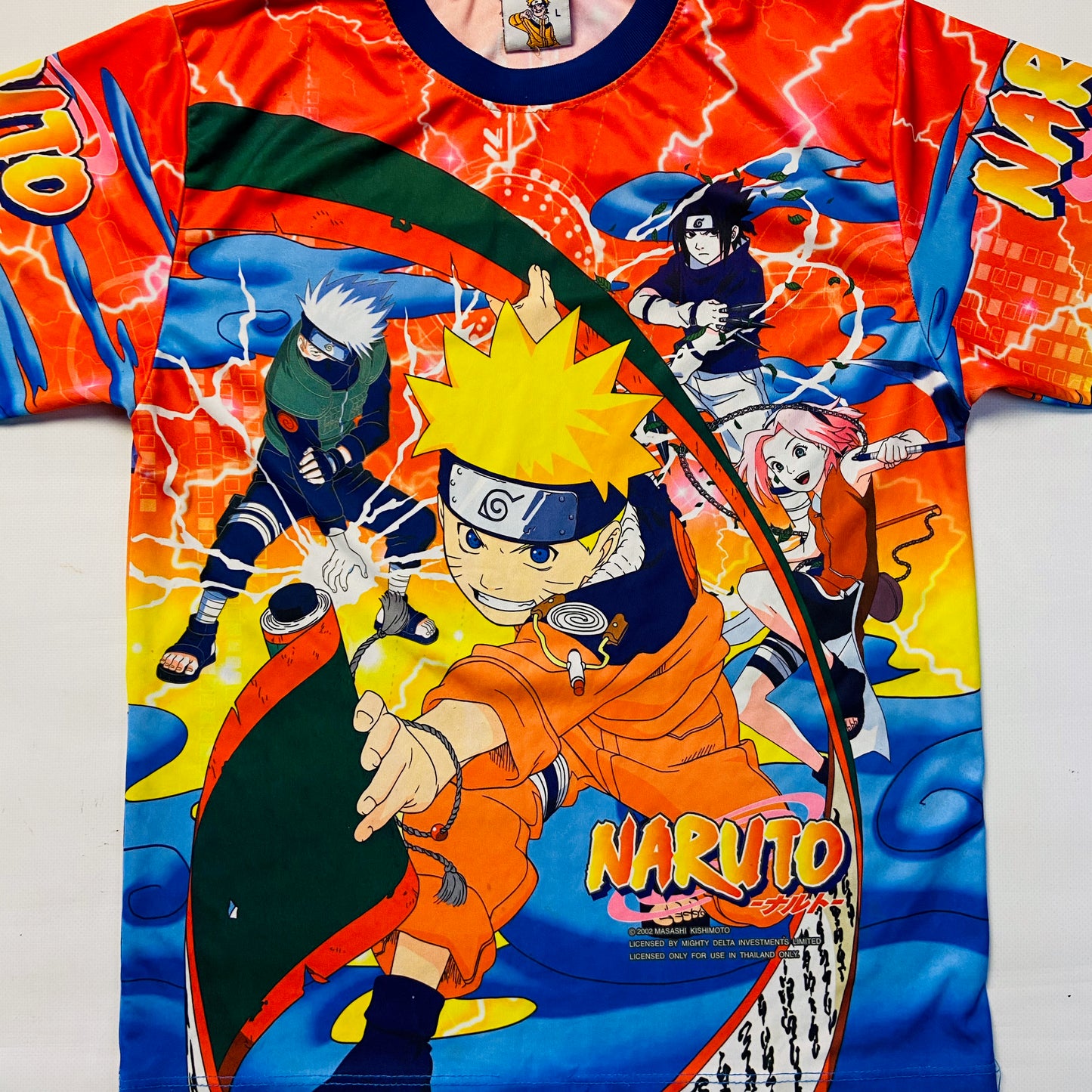 2002 NARUTO MASASHI KISHIMOTO OVERPRINTED TEE