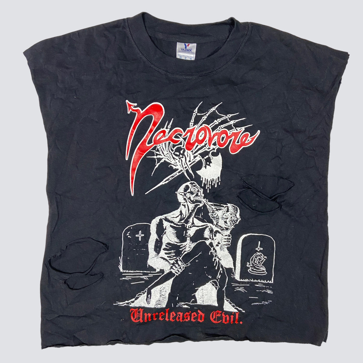 2008 NECROVORE UNRELEASED EVIL DISTRESSED TANK TOP
