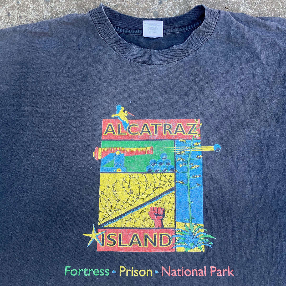 1990 ALCATRAZ ISLAND FADED TEE