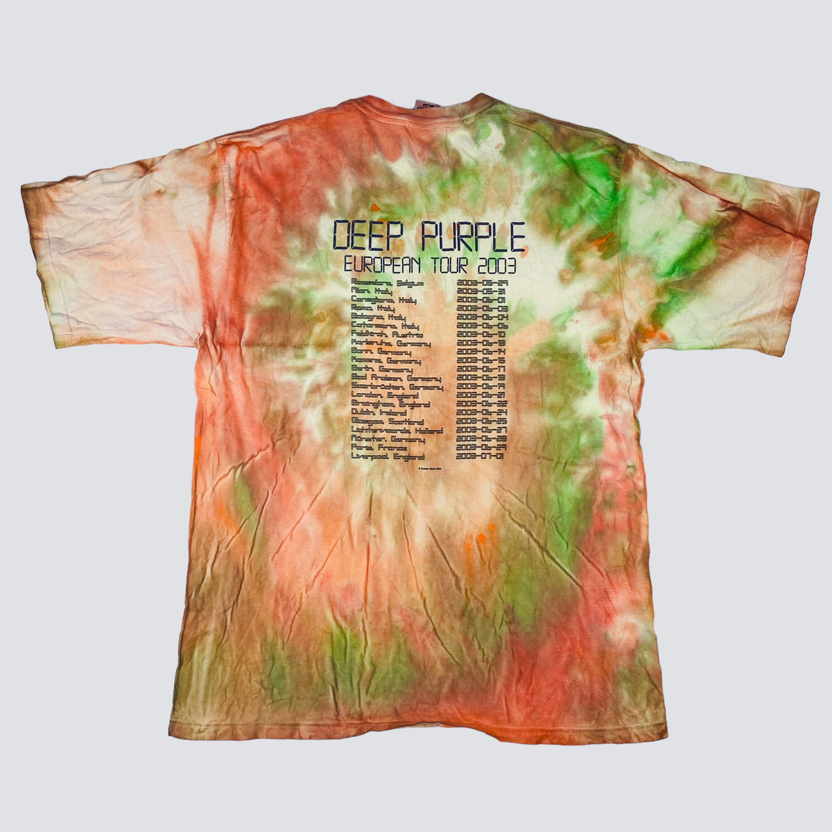 2003 DEEP PURPLE MATRIX BINARY CODE TEE