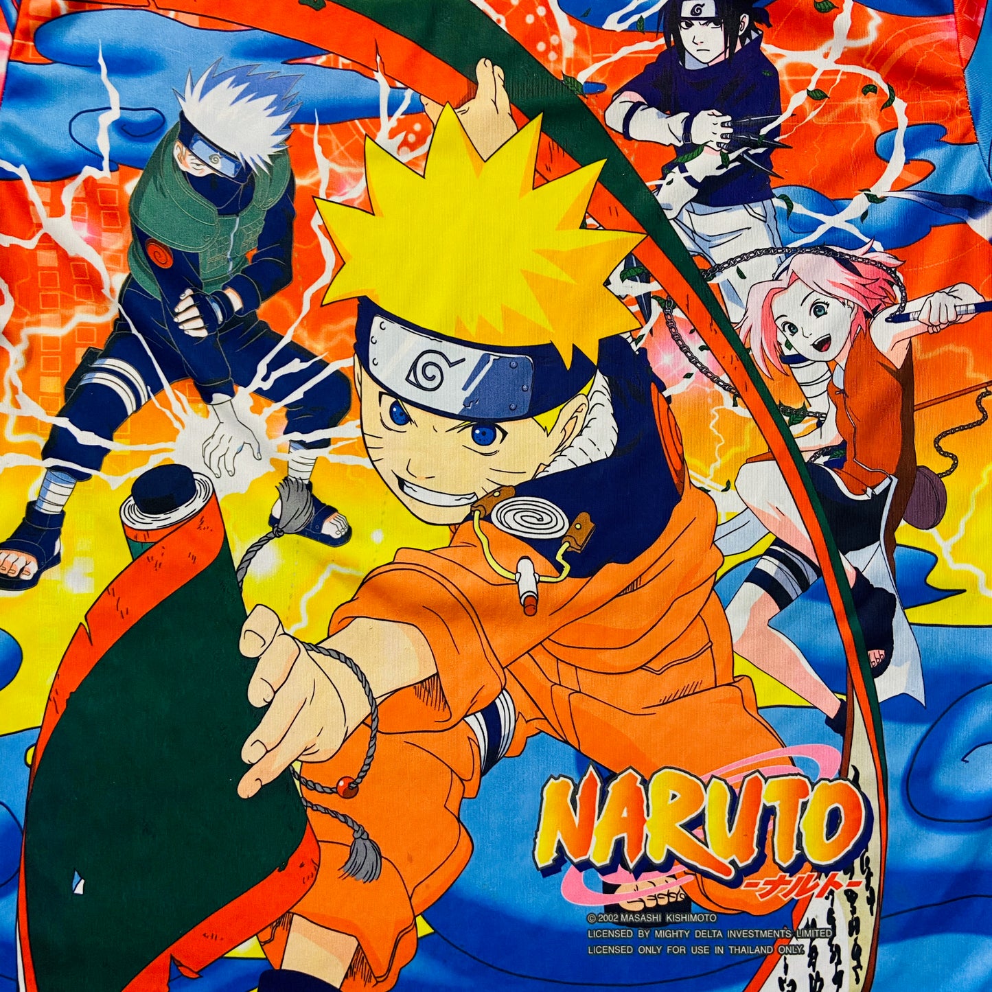 2002 NARUTO MASASHI KISHIMOTO OVERPRINTED TEE