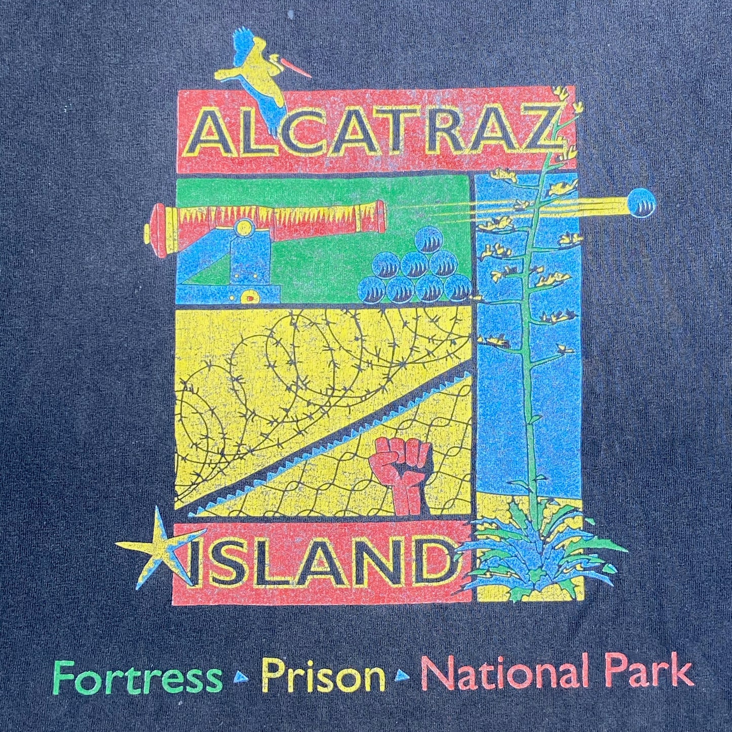 1990 ALCATRAZ ISLAND FADED TEE