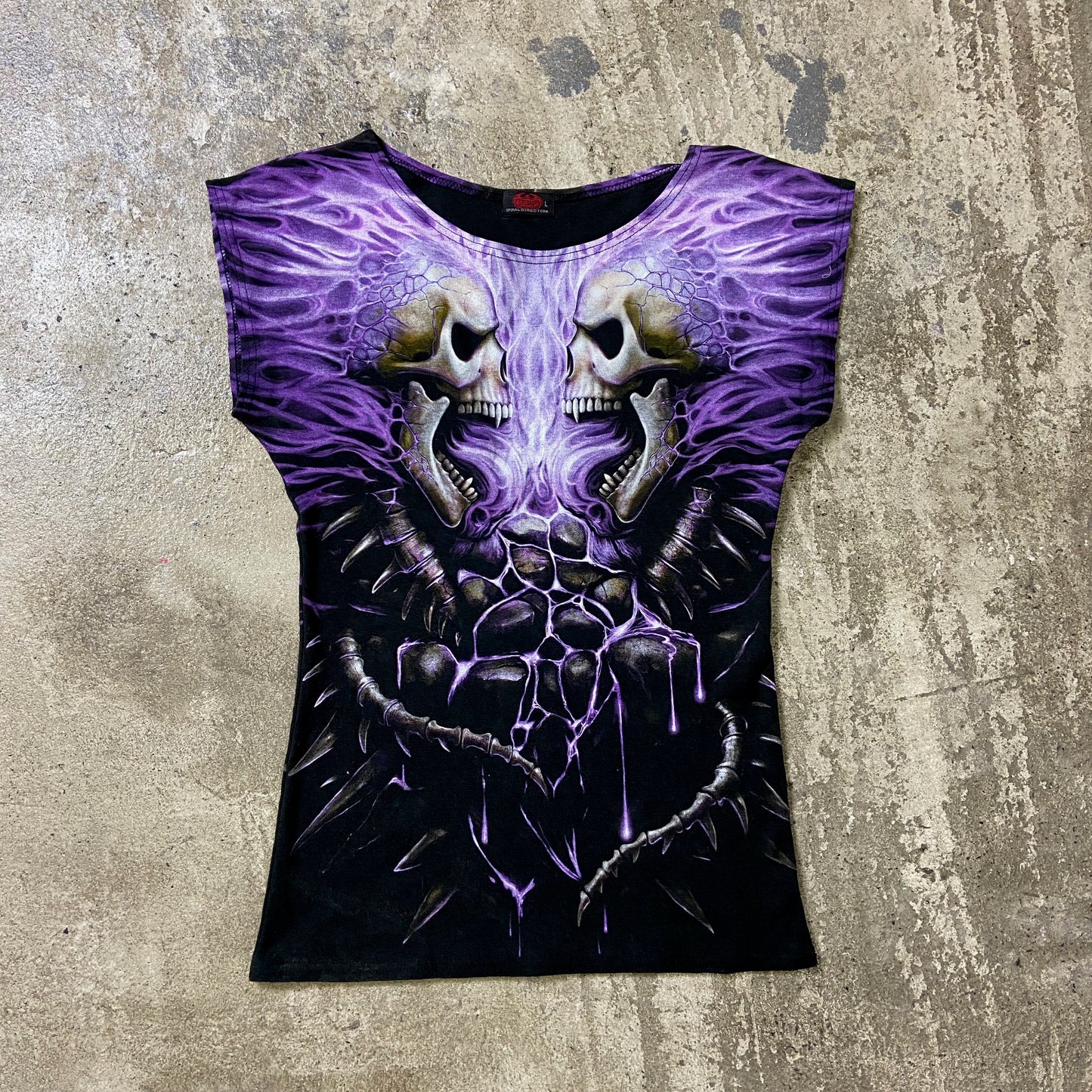 SPIRAL SKELETON BONES TANK TOP