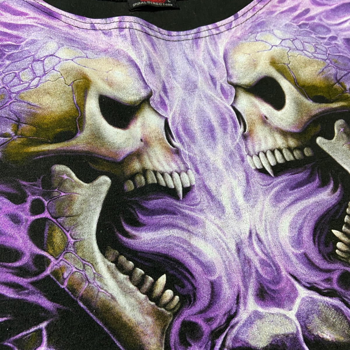 SPIRAL SKELETON BONES TANK TOP
