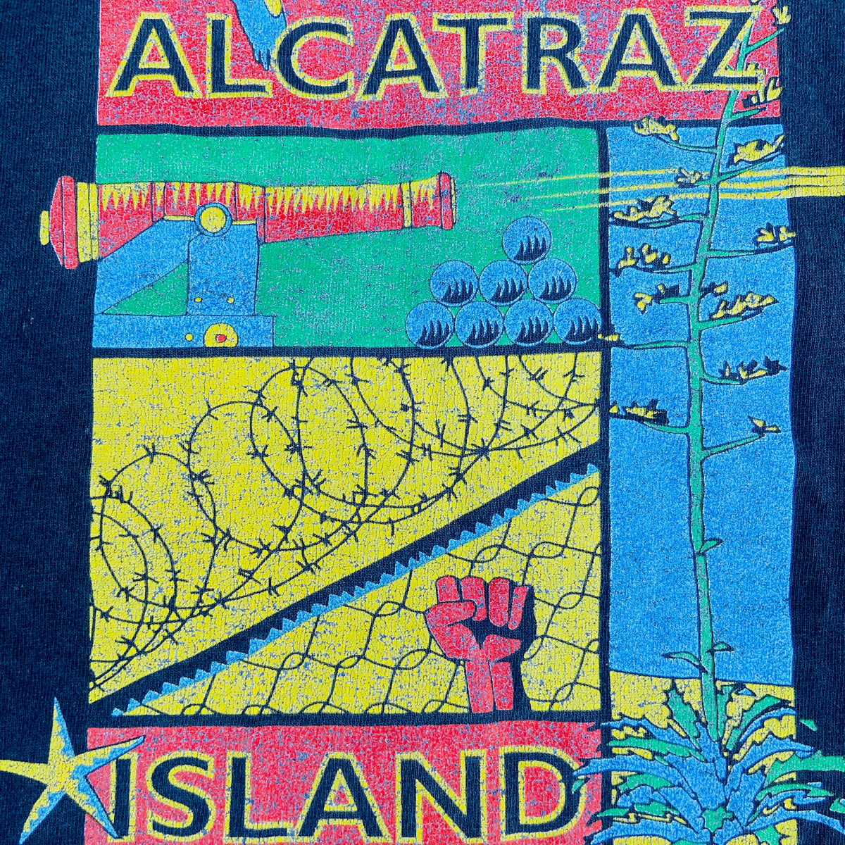 1990 ALCATRAZ ISLAND FADED TEE