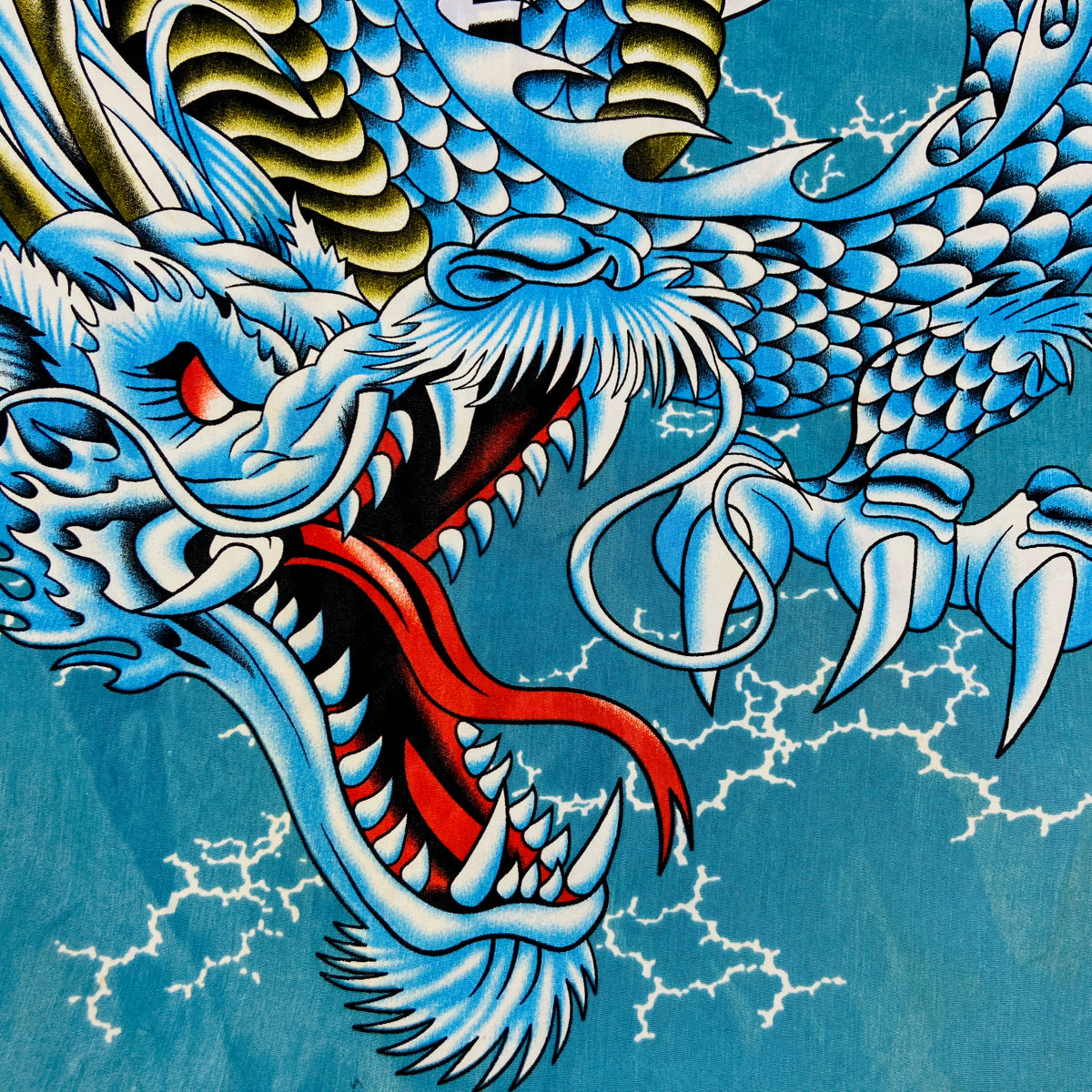 JAPANESE DRAGON OVERPRINTED SHIRT 1990s
