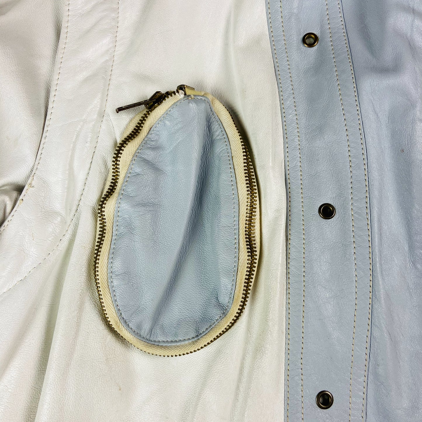 1970s ARCHIVE MULTIPOCKET TRANSFORMER LEATHER JACKET