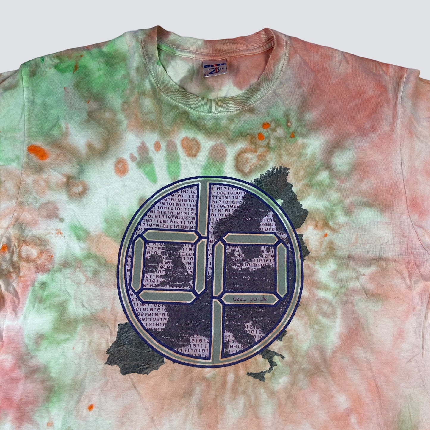 2003 DEEP PURPLE MATRIX BINARY CODE TEE