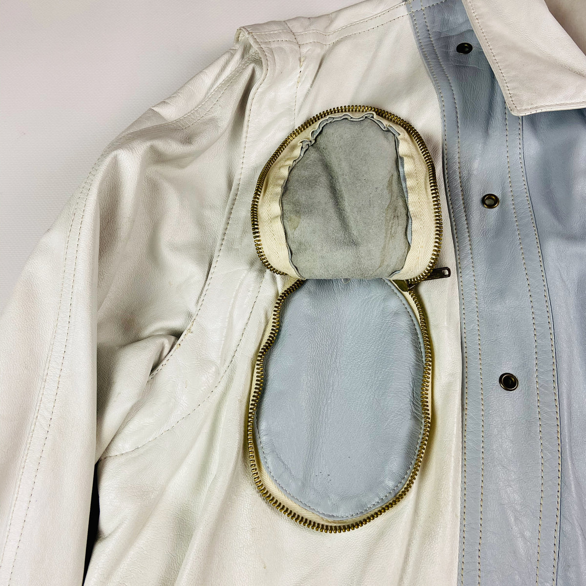 1970s ARCHIVE MULTIPOCKET TRANSFORMER LEATHER JACKET
