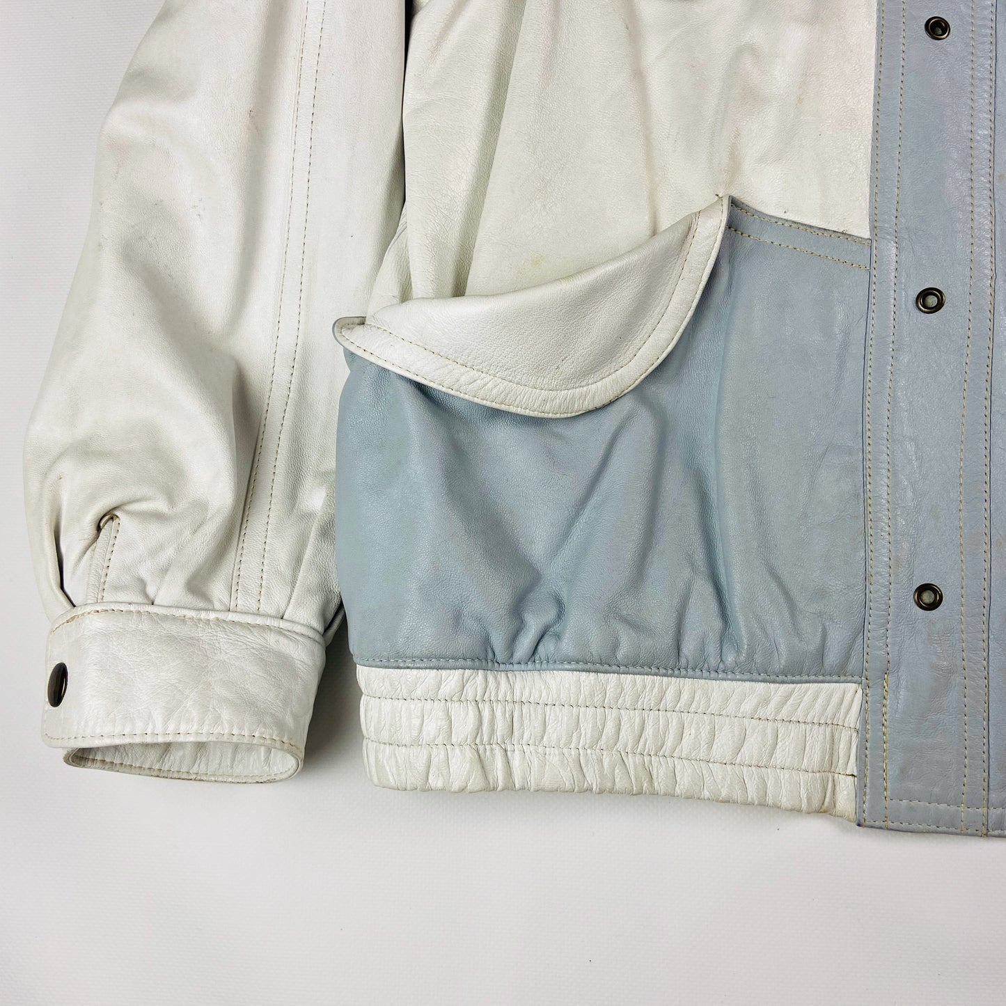 1970s ARCHIVE MULTIPOCKET TRANSFORMER LEATHER JACKET
