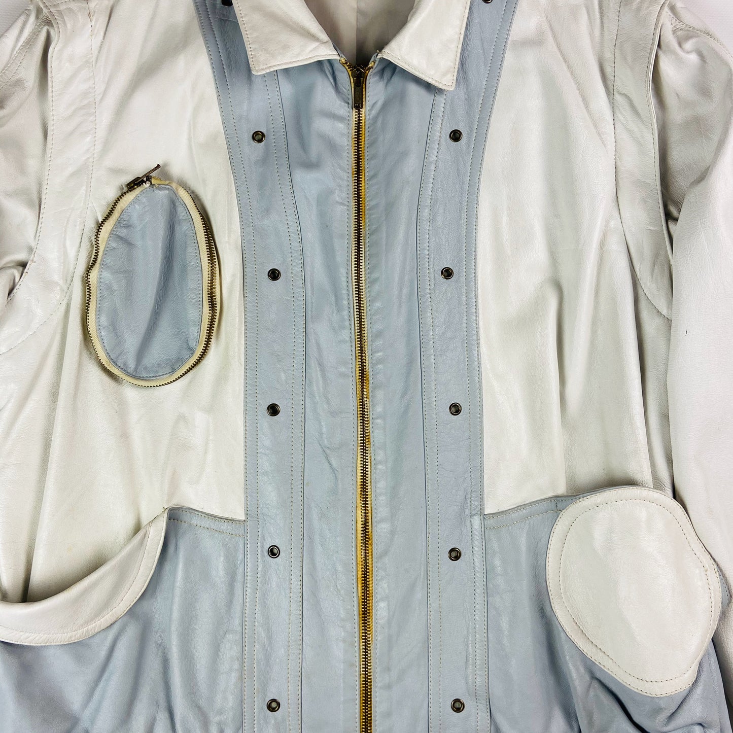 1970s ARCHIVE MULTIPOCKET TRANSFORMER LEATHER JACKET