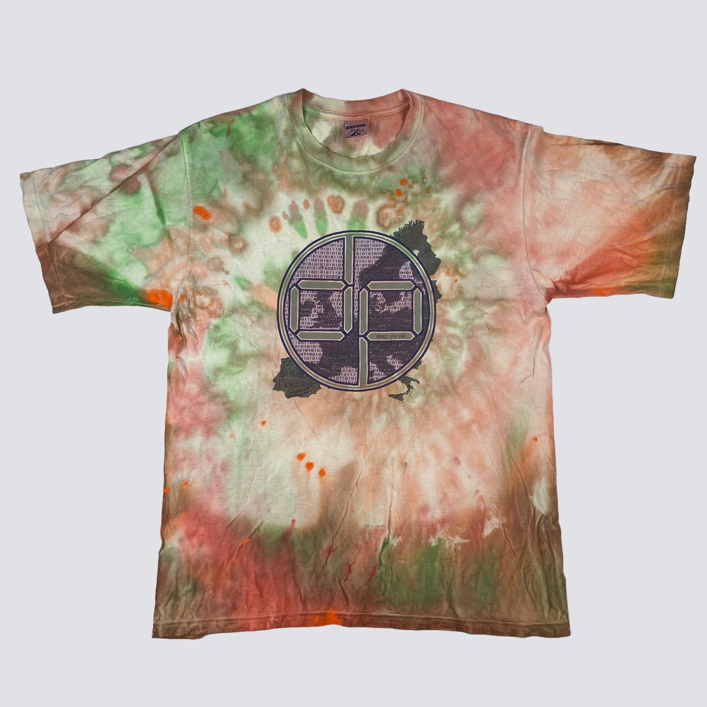 2003 DEEP PURPLE MATRIX BINARY CODE TEE