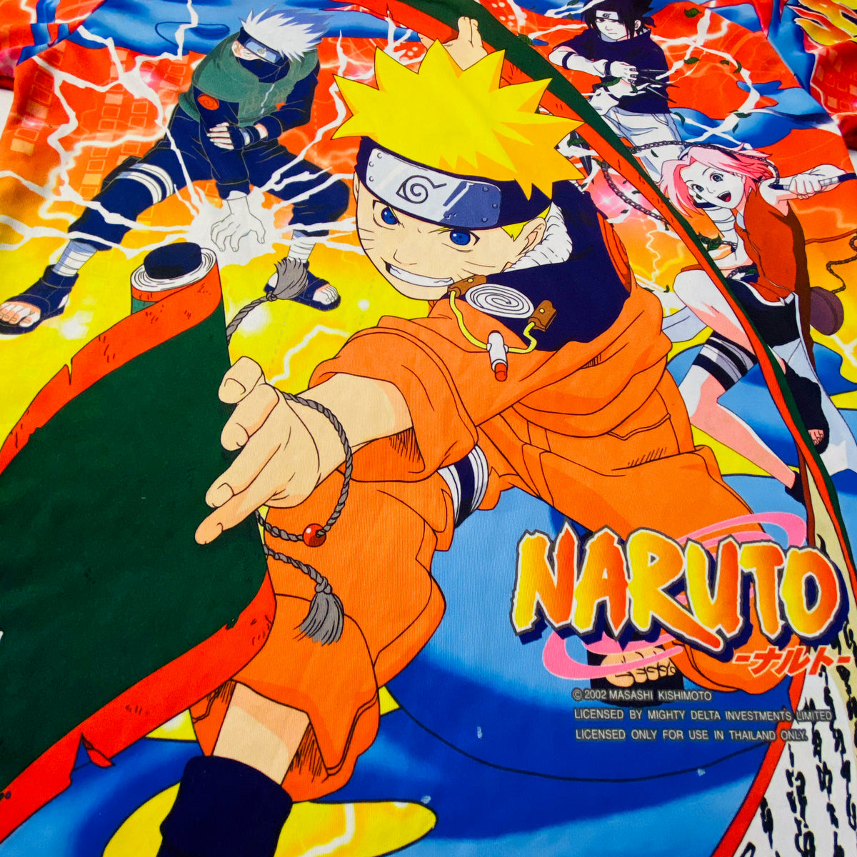 2002 NARUTO MASASHI KISHIMOTO OVERPRINTED TEE