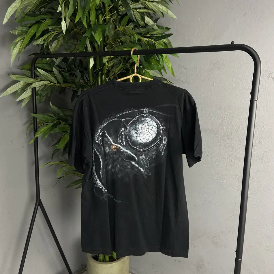 SPIRAL "WOLF HOWLING AT THE MOON" TEE 2000s