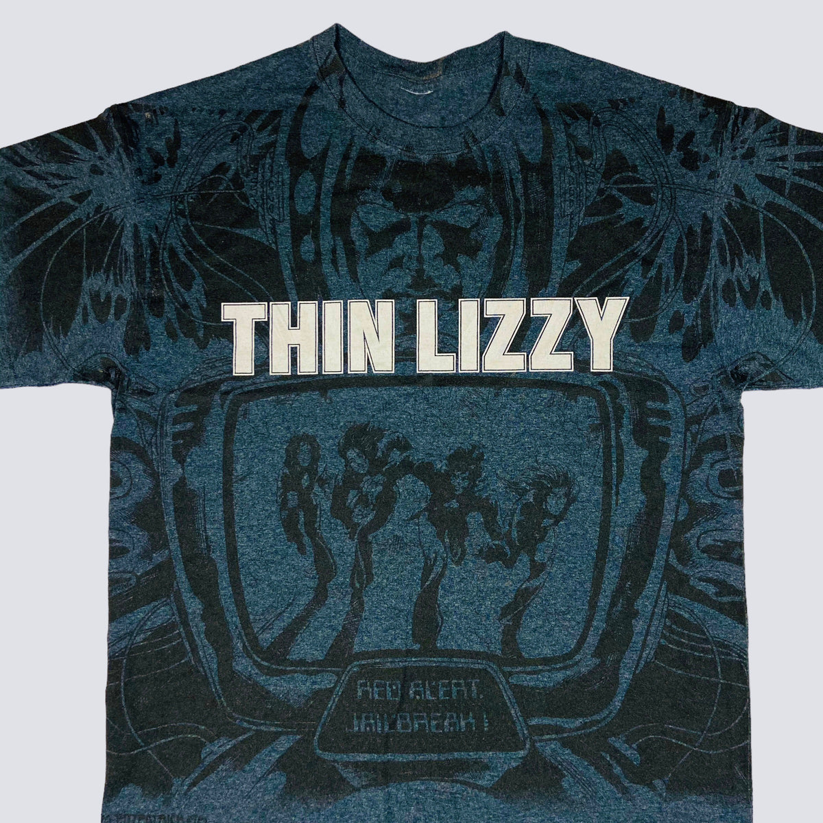 1980s THIN LIZZY JAILBREAK OVERPRINTED TEE