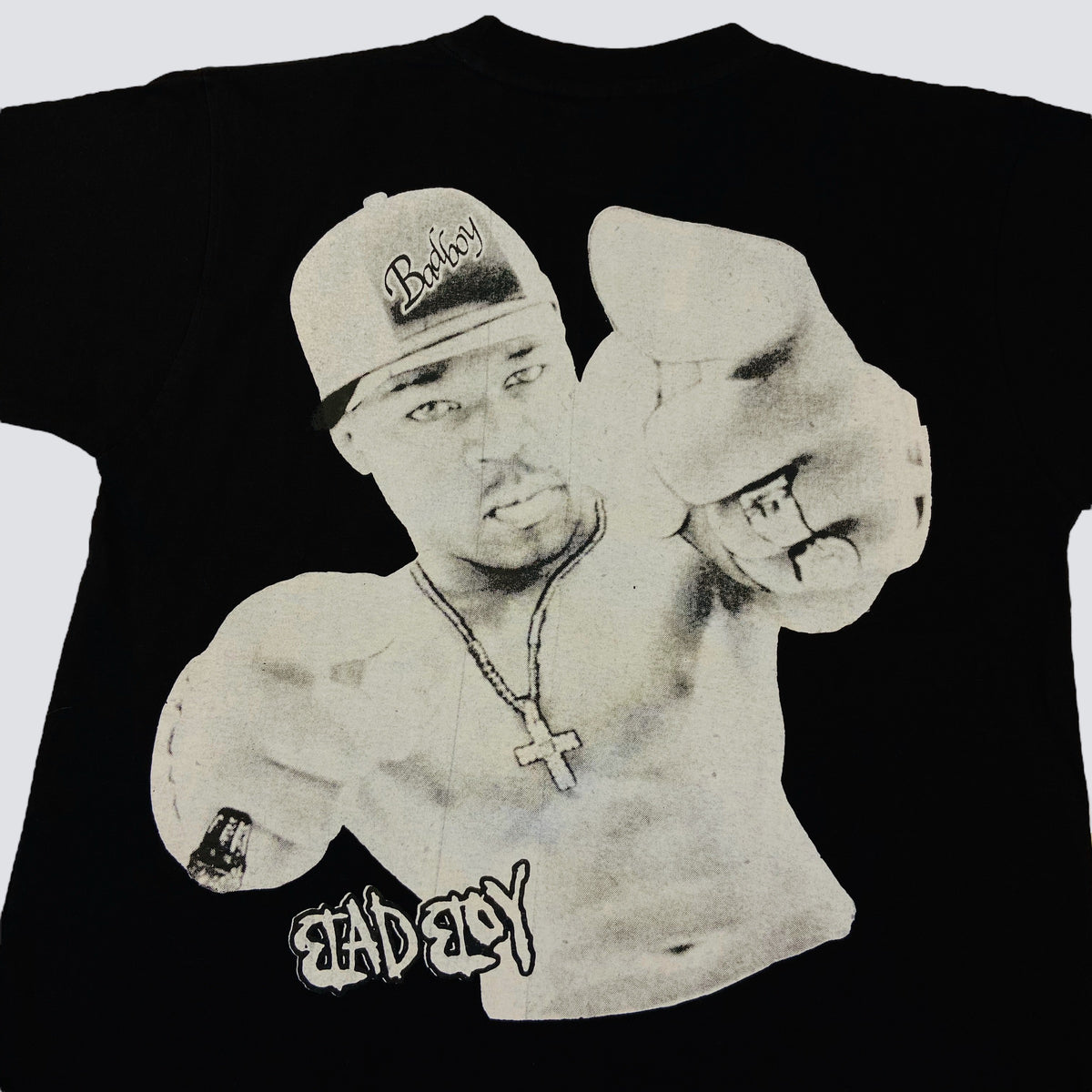 50 CENT BADBOY WITH METAL CHAIN TEE 1990s