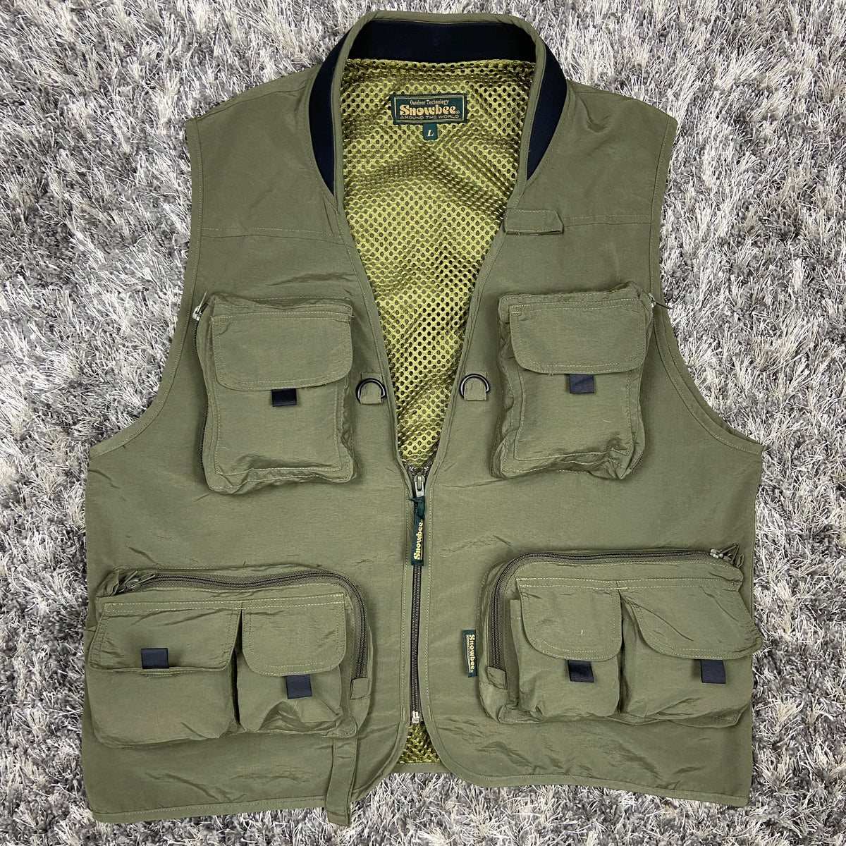 NYLON MULTIPOCKET BONDAGE CARGO VEST 1990s