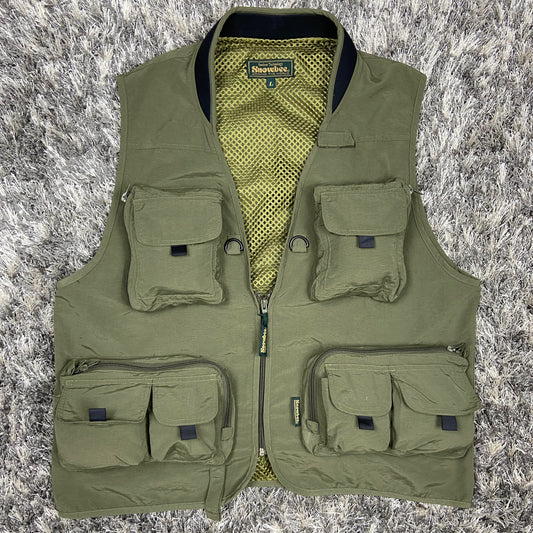 NYLON MULTIPOCKET BONDAGE CARGO VEST 1990s
