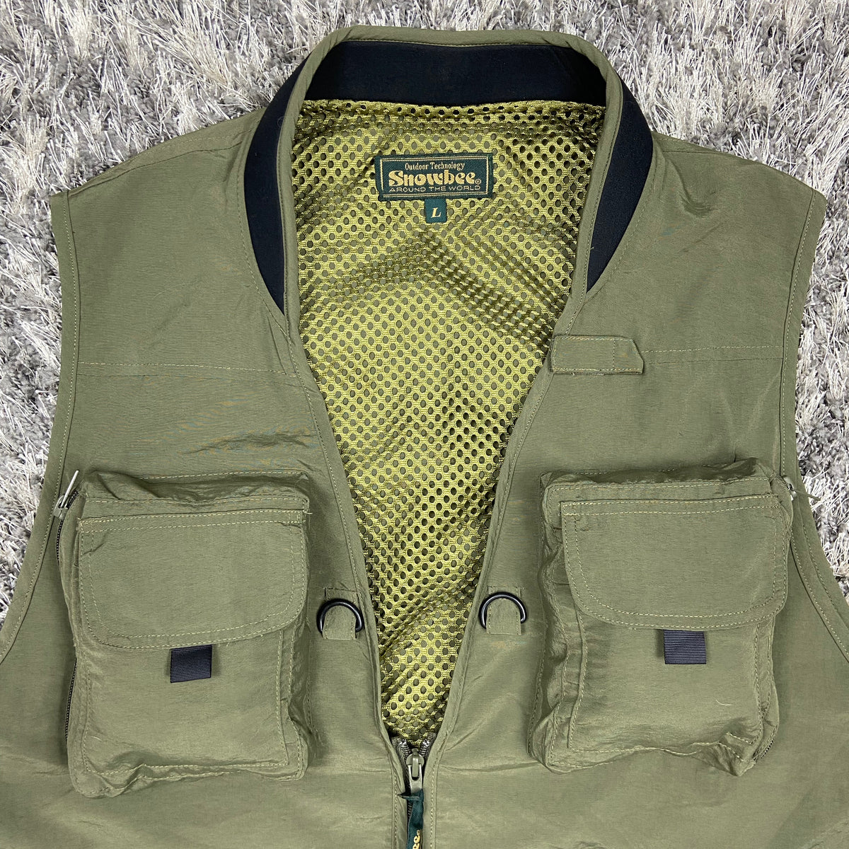 NYLON MULTIPOCKET BONDAGE CARGO VEST 1990s