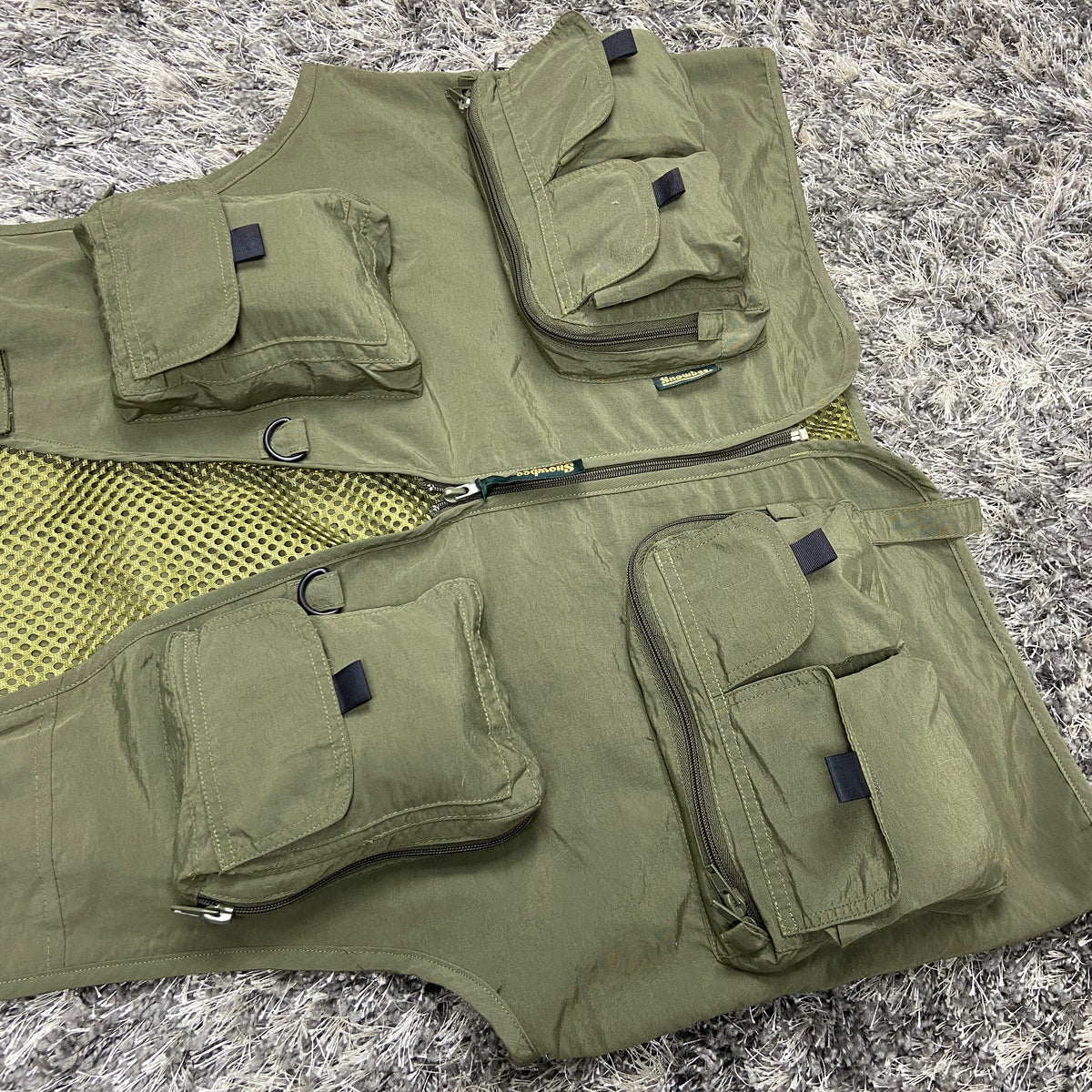 NYLON MULTIPOCKET BONDAGE CARGO VEST 1990s