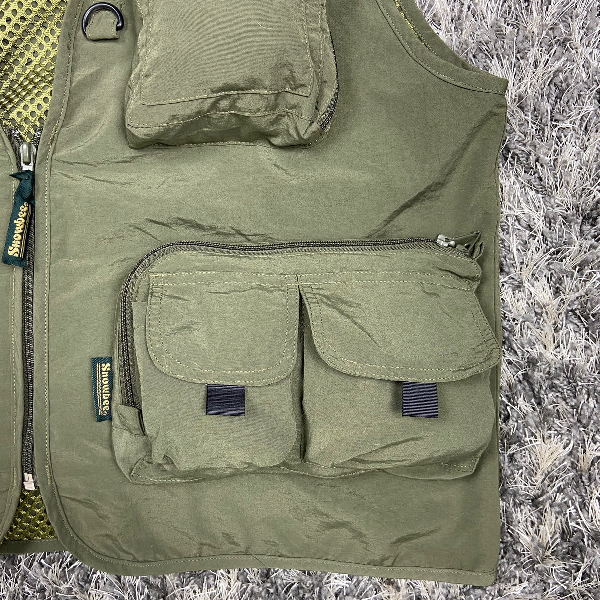 NYLON MULTIPOCKET BONDAGE CARGO VEST 1990s