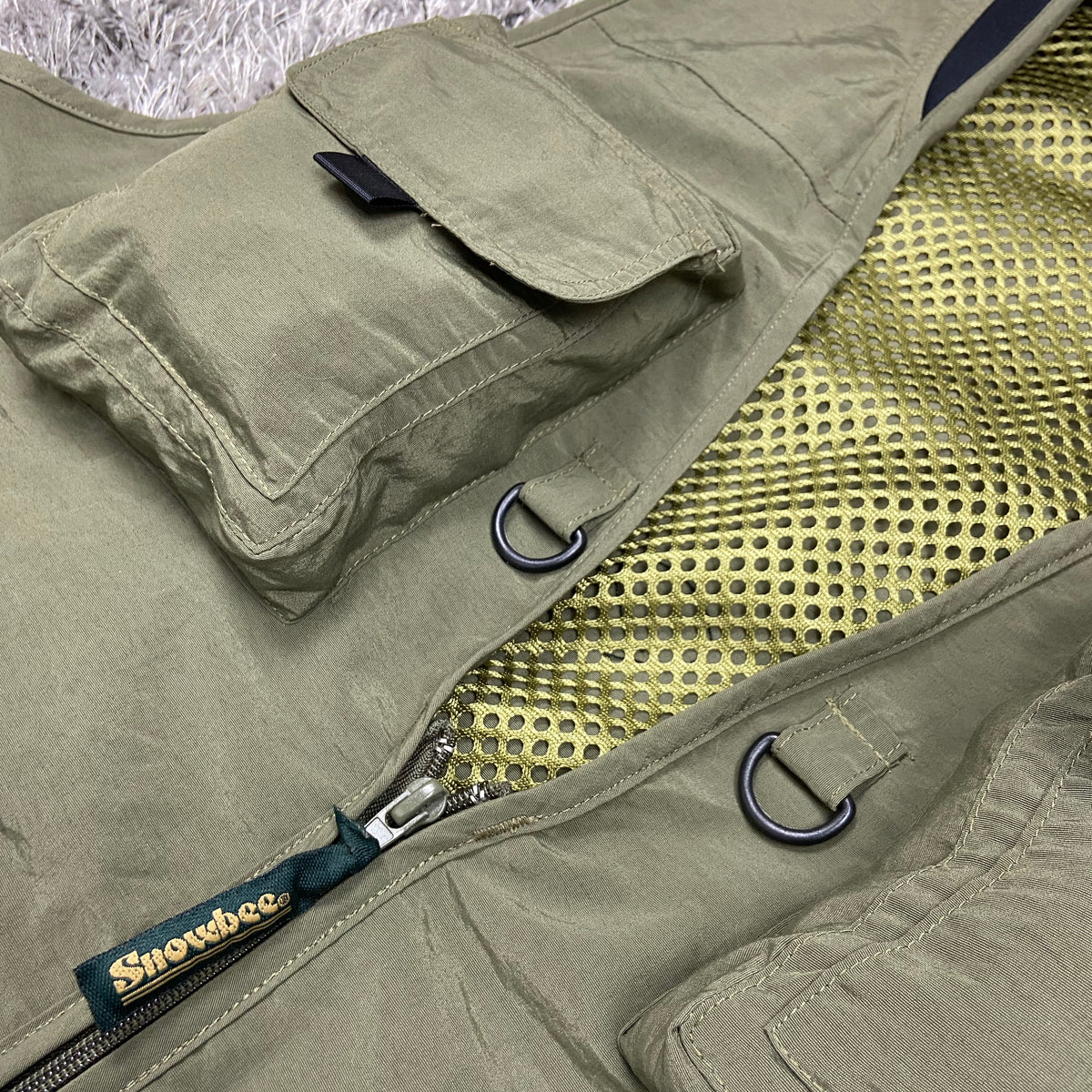 NYLON MULTIPOCKET BONDAGE CARGO VEST 1990s