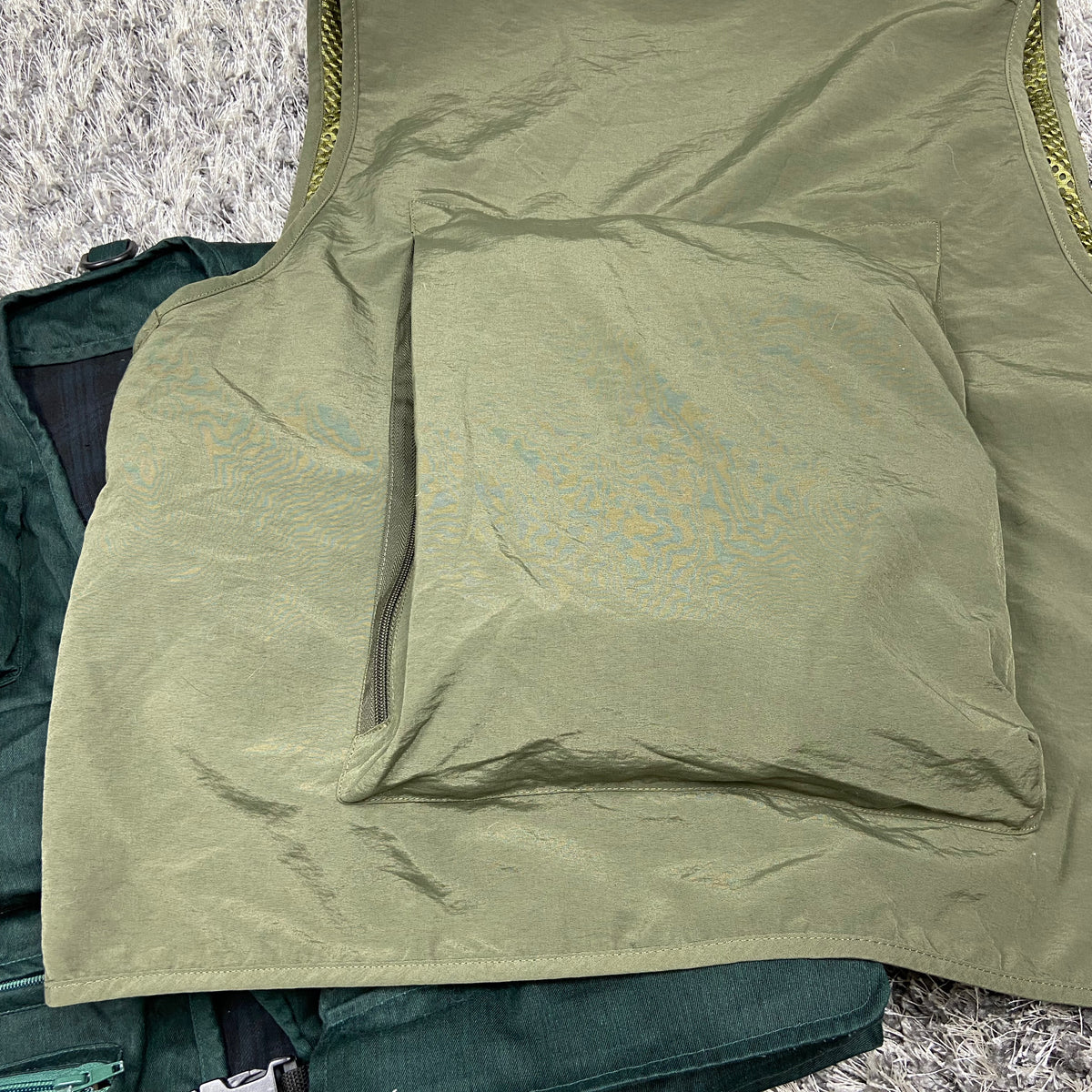 NYLON MULTIPOCKET BONDAGE CARGO VEST 1990s