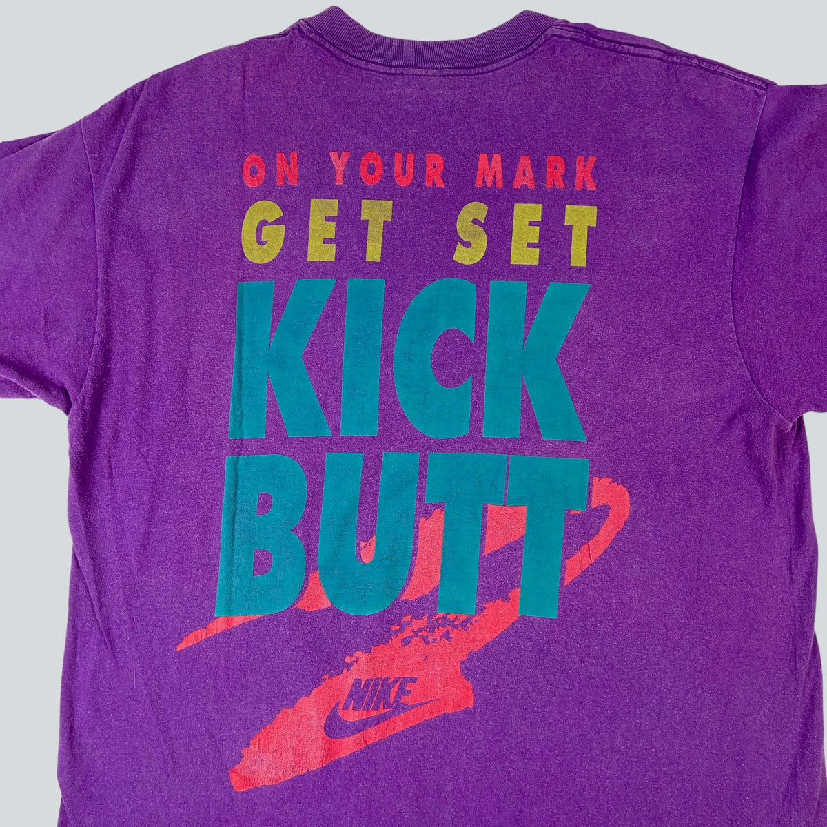 1980s NIKE "KICK BUTT" SINGLE STITCH TEE