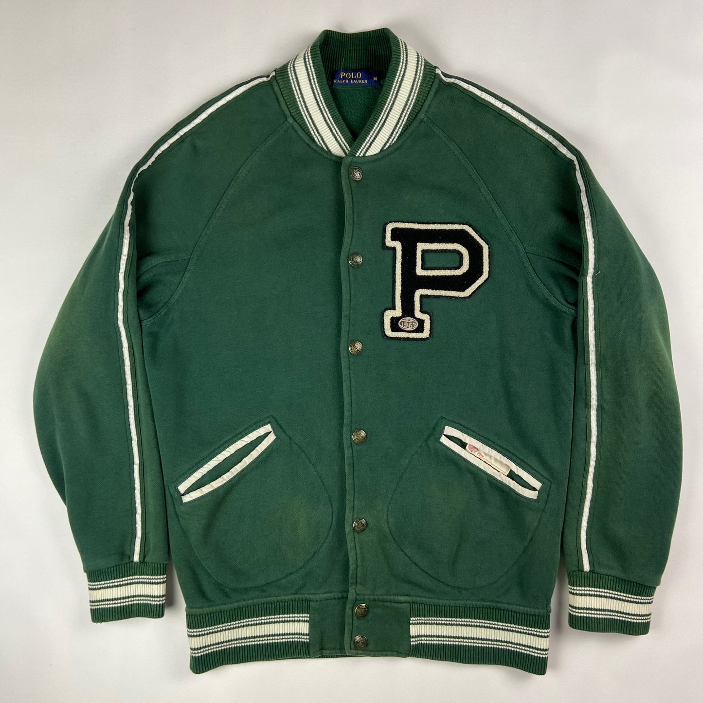 VINTAGE RALPH LAUREN VARSITY LETTERMAN DOG JACKET 2009
