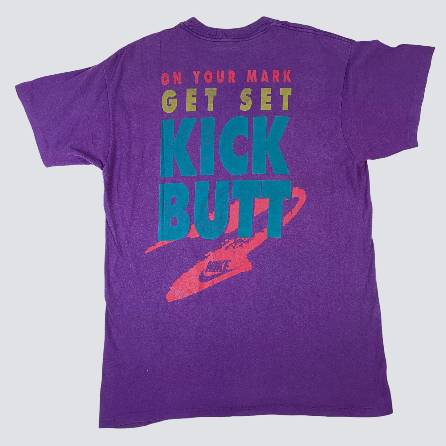 1980s NIKE "KICK BUTT" SINGLE STITCH TEE