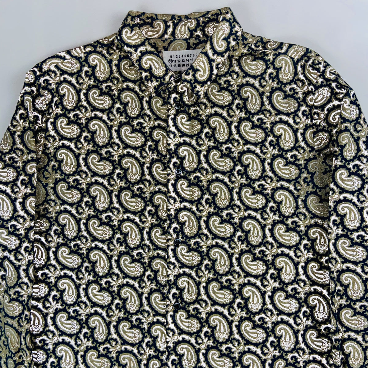 MAISON MARTIN MARGIELA REFLECTIVE BANDANA PATTERN SHIRT AW13