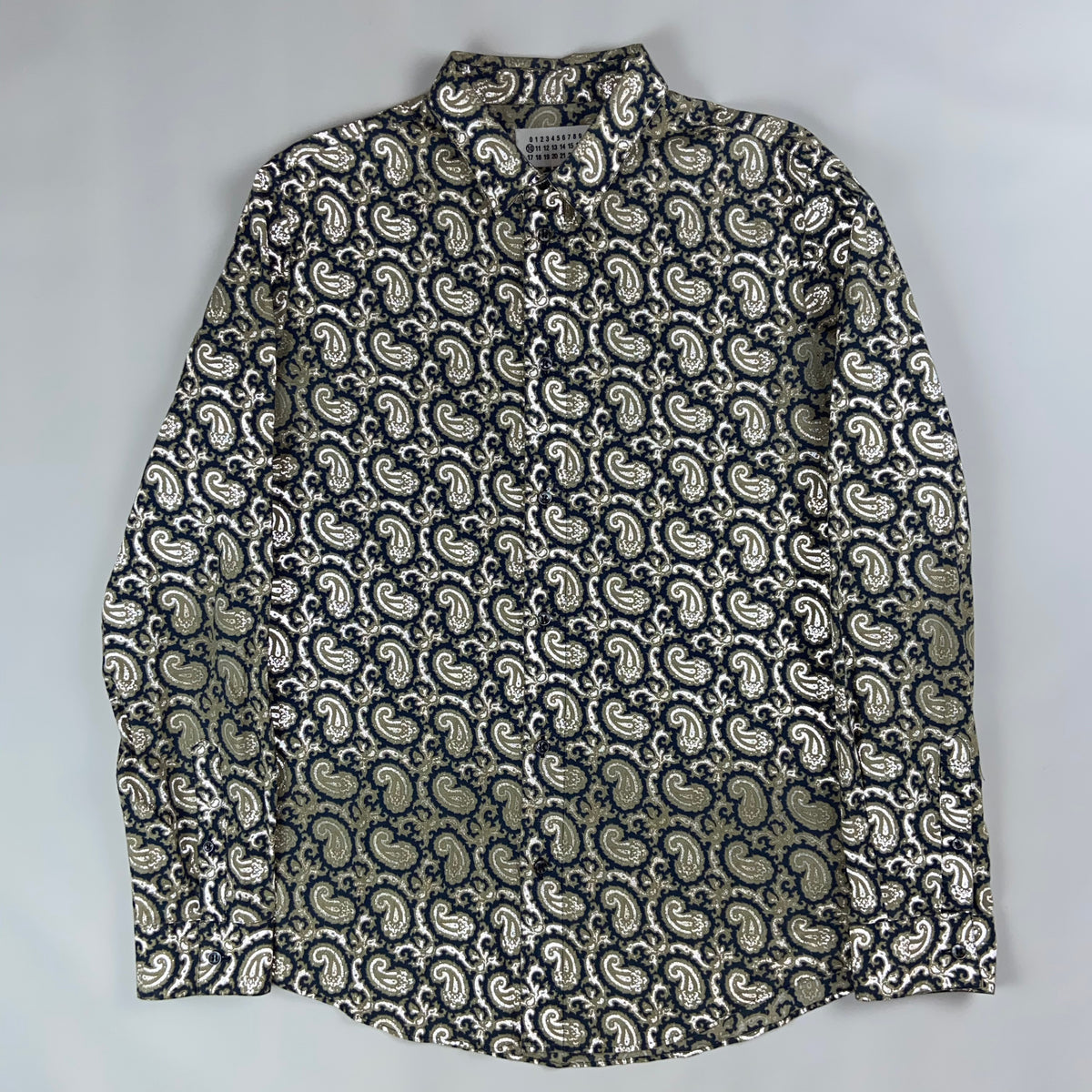 MAISON MARTIN MARGIELA REFLECTIVE BANDANA PATTERN SHIRT AW13