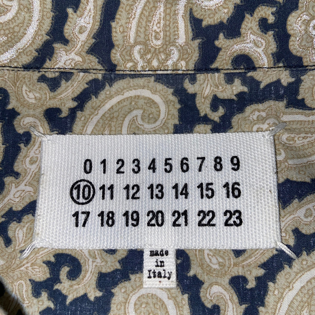 MAISON MARTIN MARGIELA REFLECTIVE BANDANA PATTERN SHIRT AW13