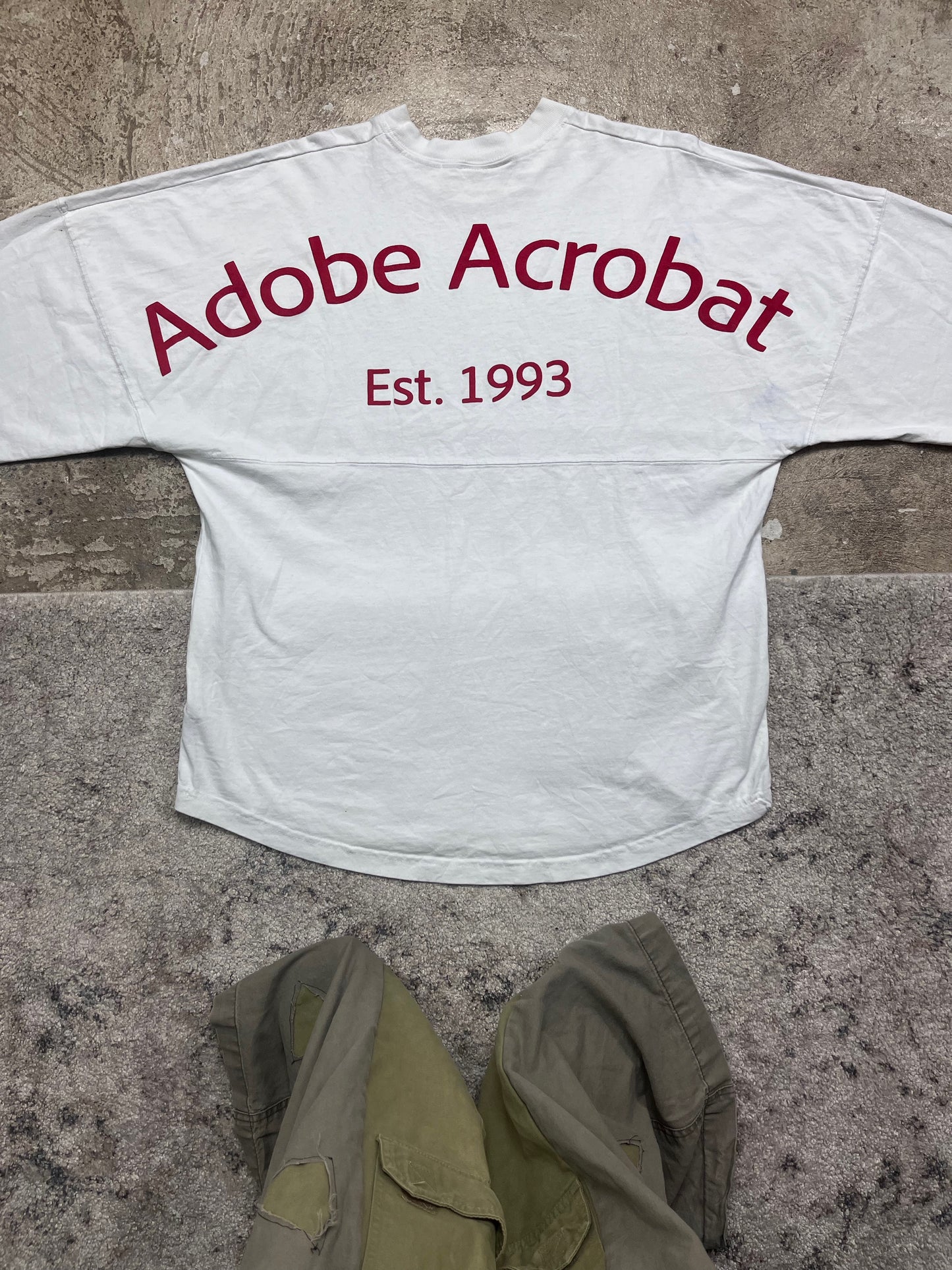 1993 ADOBE ACROBAT PUFF LOGO OVERSIZED LONG SLEEVE