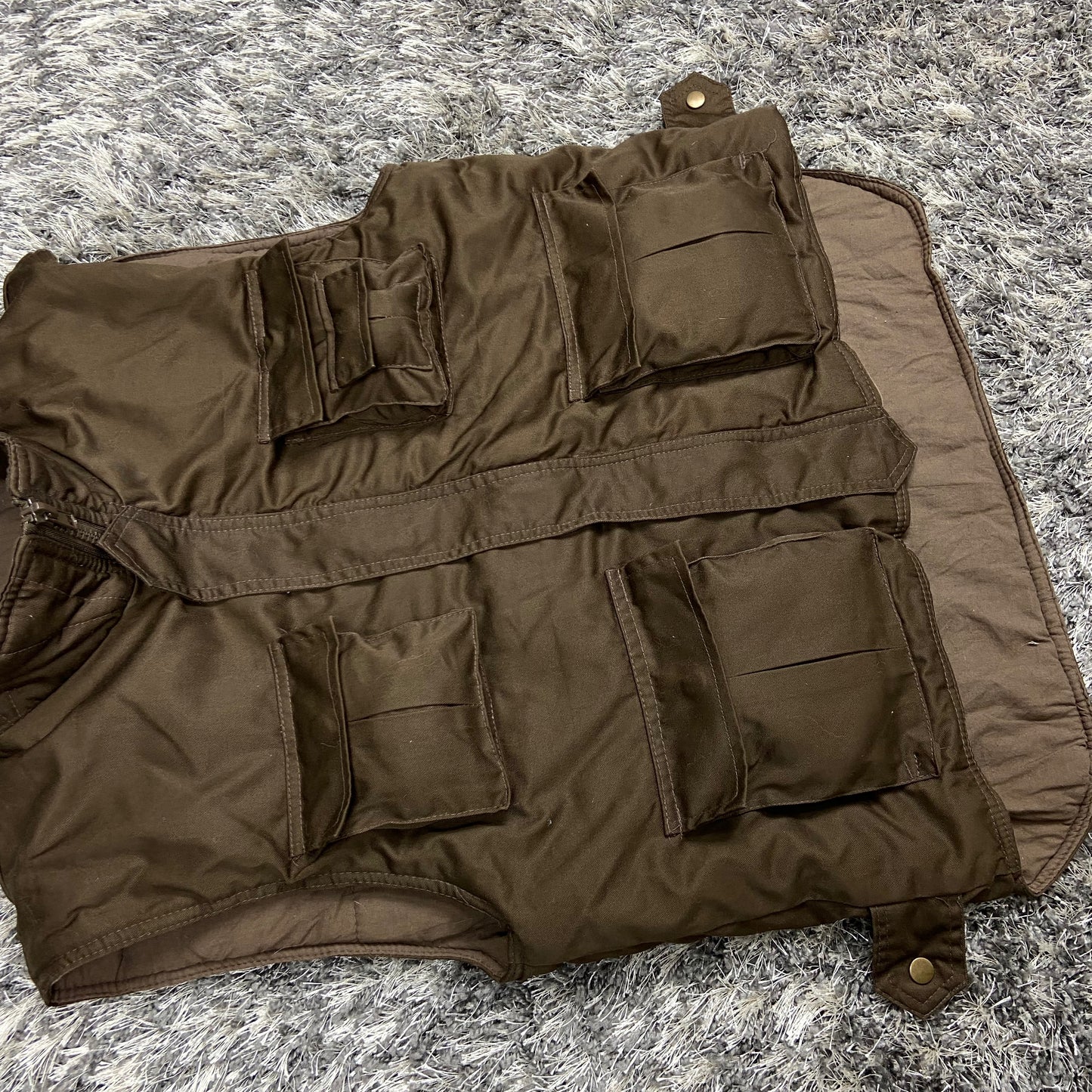 MILITARY CARGO MULTIPOCKET UTILITY BONDAGE VEST 1990s