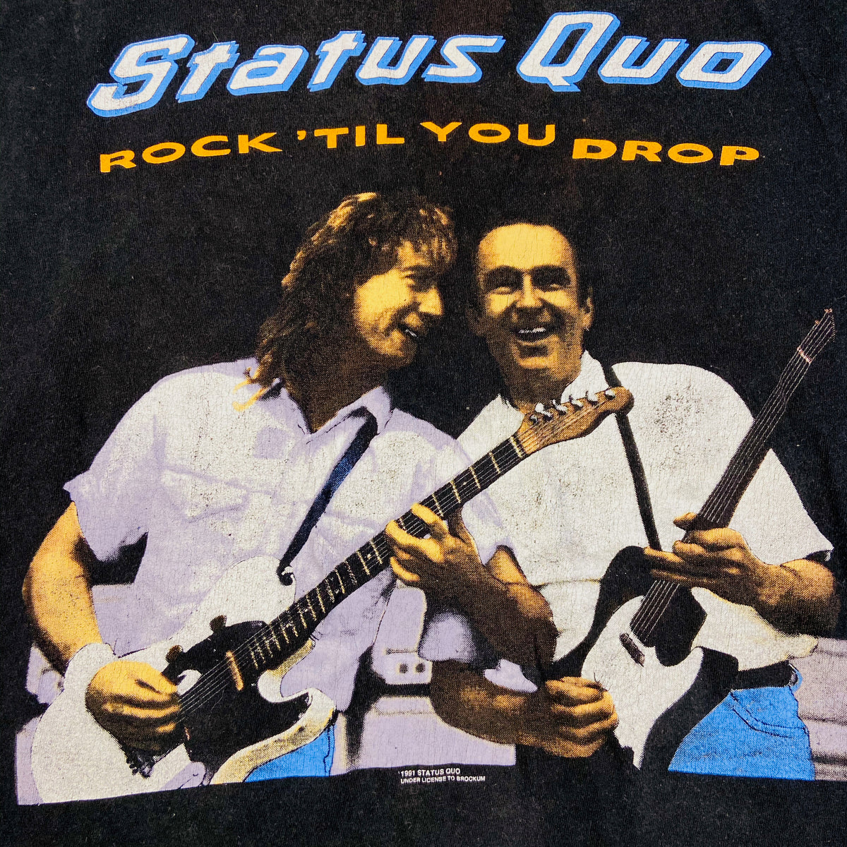 1992 STATUS QUO "ROCK TIL YOU DROP" TEE