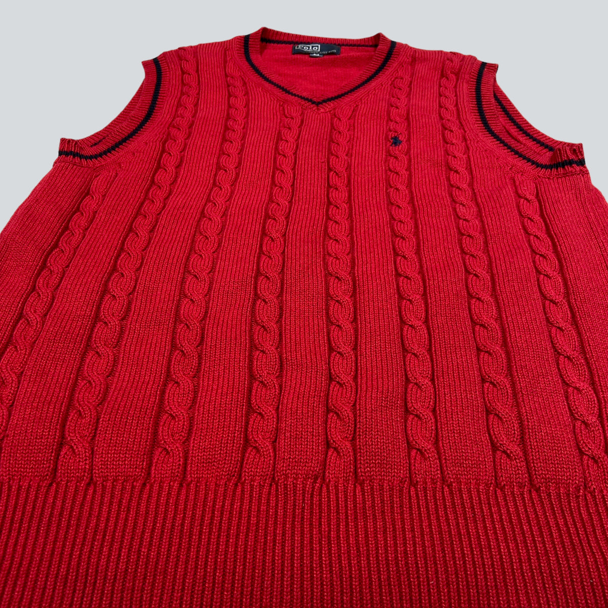 RALPH LAUREN KNITTED VEST 1990s