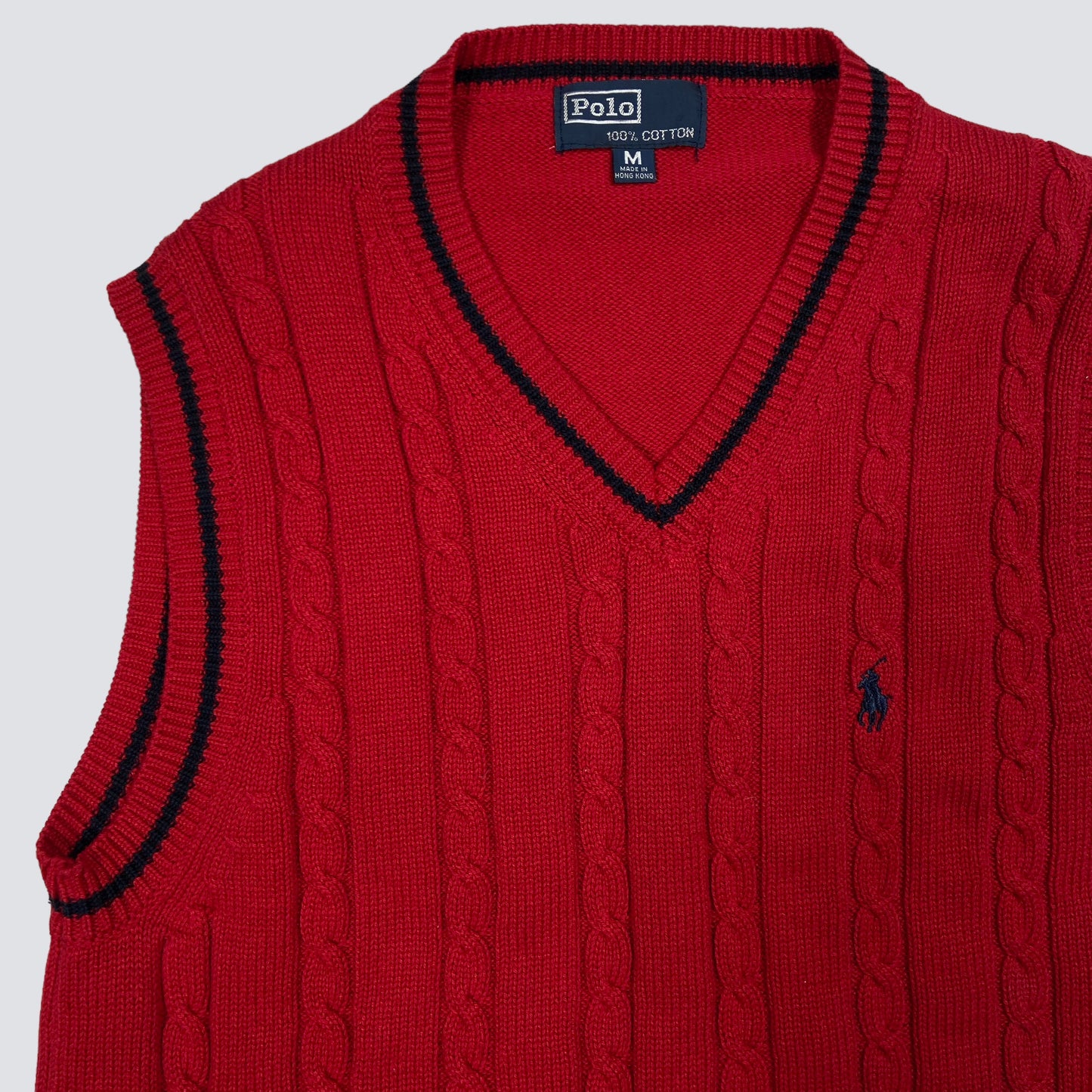 RALPH LAUREN KNITTED VEST 1990s