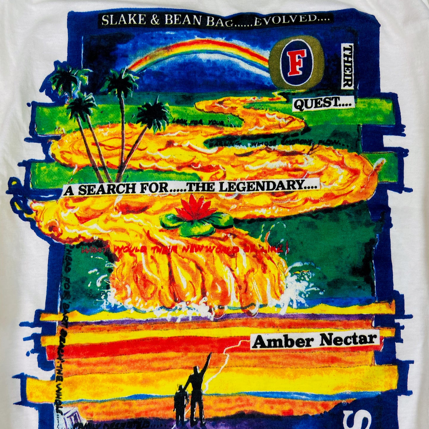 1980s "A CHANCE TO BUILD A BETTER WORLD" FOSTER'S BEER TEE