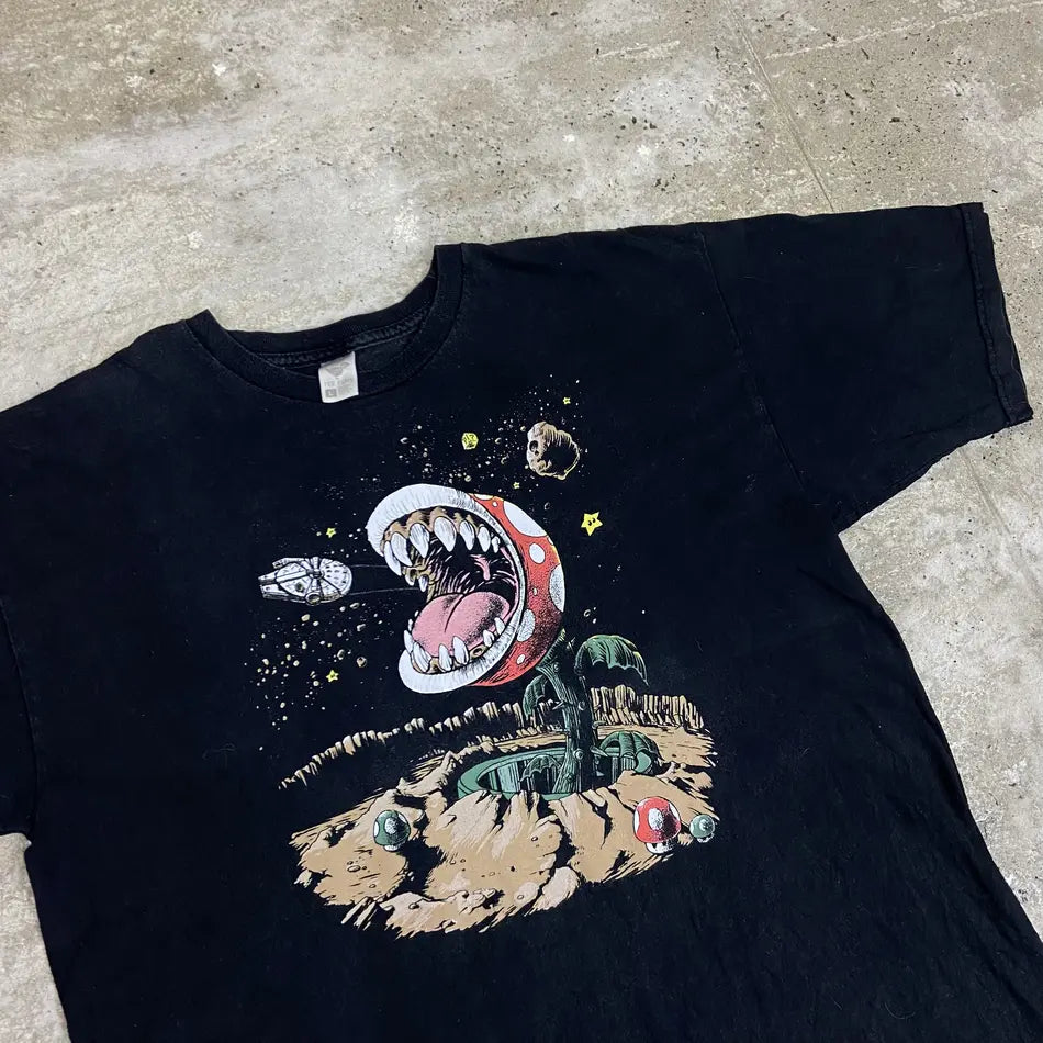 2000s STAR WARS MUSHROOMS PLANET TEE