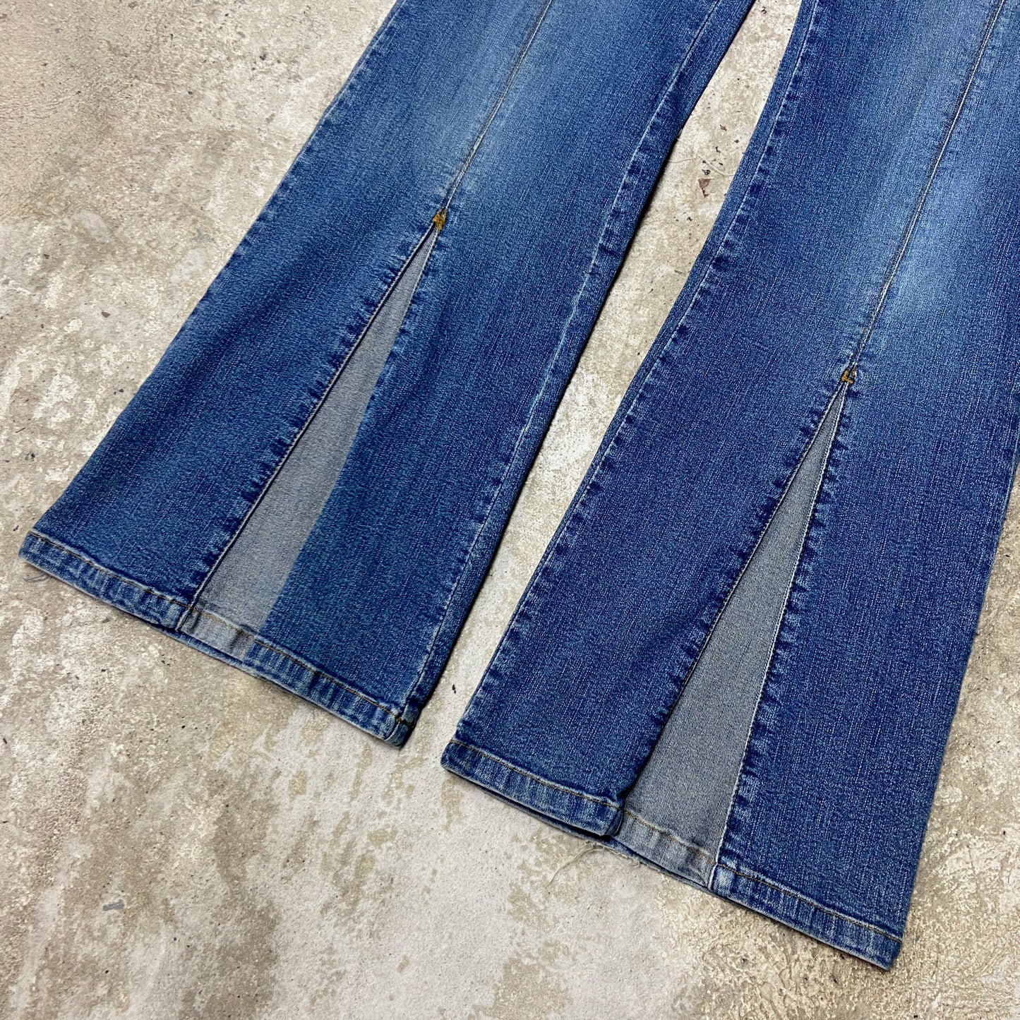 FLARE FADED JEANS PANTS 2000s